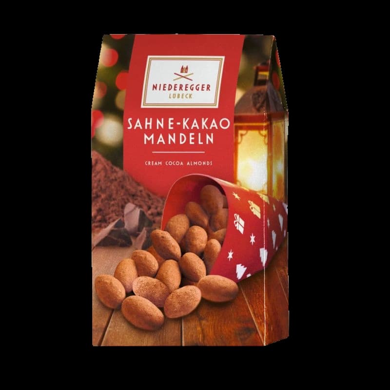 Migdale în ciocolată Pudrate cu cacao Niederegger